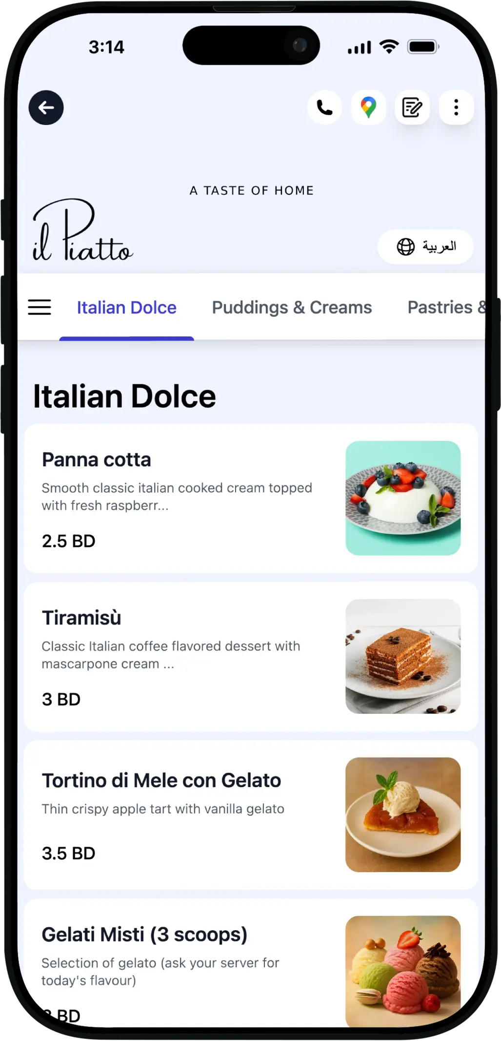 QR Code Menu Mobile Mockup