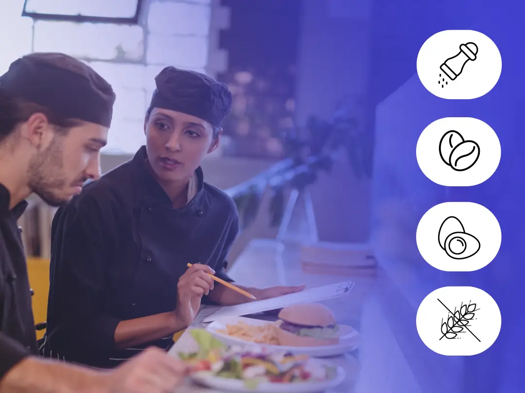 Restaurnt team members are confirming the Digital Menu Compliance (SFDA)