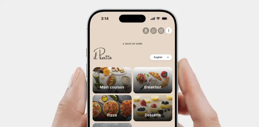 Custom QR Menu by TableQR