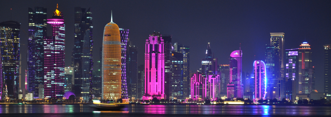 Doha City at night
