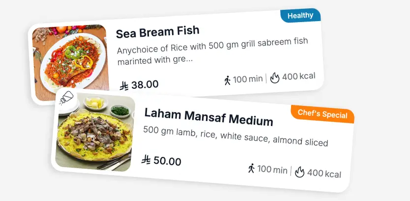 Ramadan QR Code Menu Items